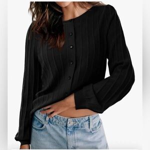 Cicy Bell women's button-down knit cardigan